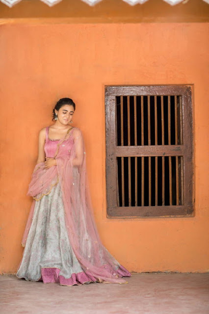 Actress Shalini Pandey Stills In Transparent Pink Dress 59